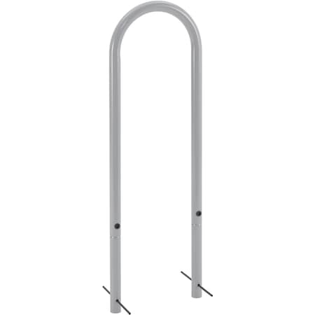 Global Industrial U-Rack Bike Rack, 2-Bike Capacity, Below Ground Mount, Gray 670350GGY